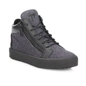 Giuseppe Zanotti Men’s Neoprene Double-Zip Mid-Top Sneakers | Size: 42 (9)